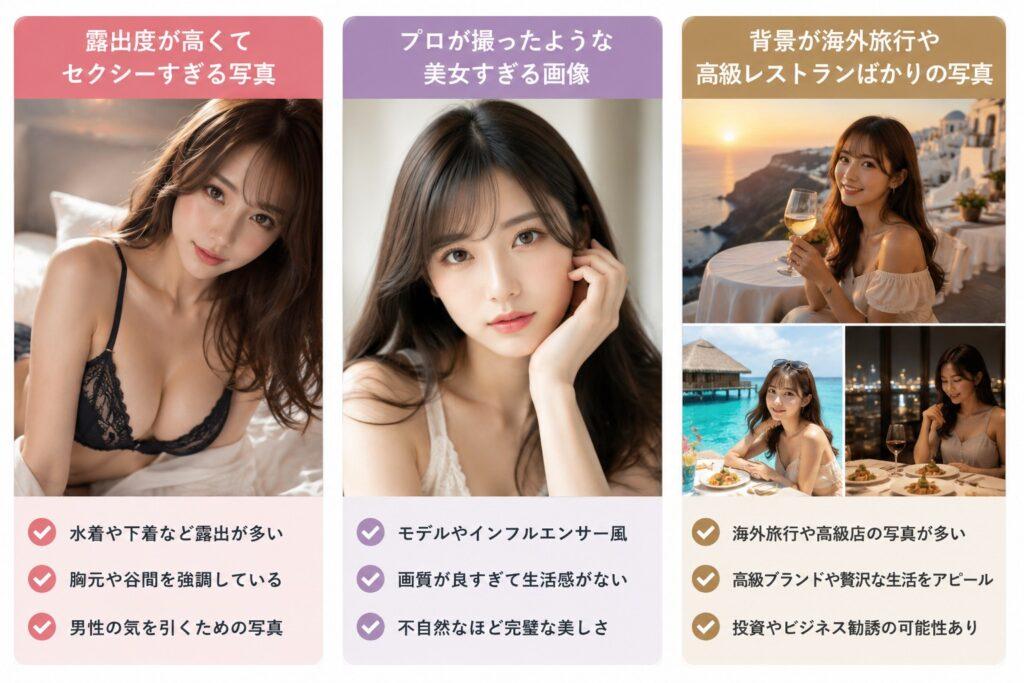 婚活恋活部【Q&Aまとめ】 | 【画像付き】マッチングアプリの要注意人物一覧男女の写真の特徴と見分け方